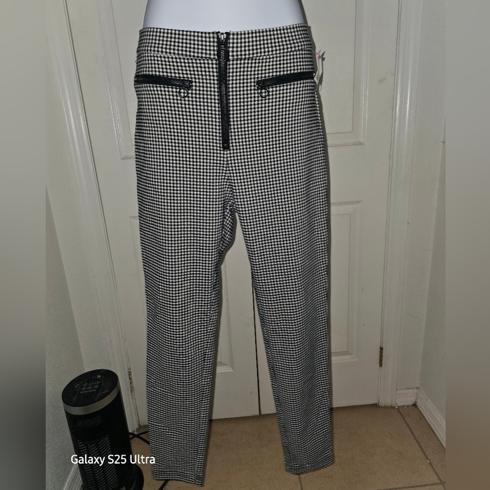 Black and White Checkered Pants